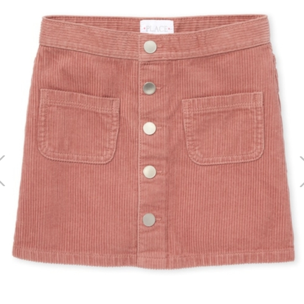 Courdoy Button Skirt